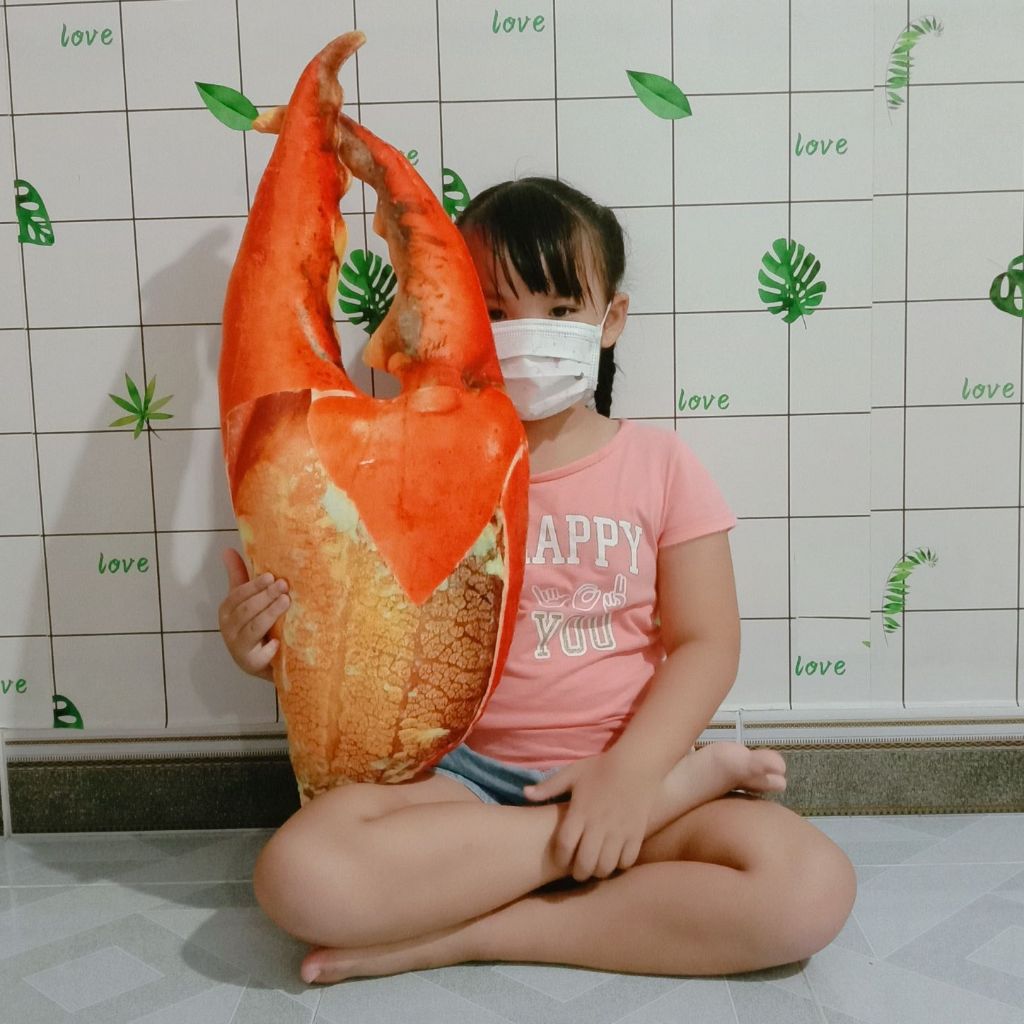 GỐI ÔM HÌNH CÀNG CUA 3D (70cm) [ẢNH THẬT]