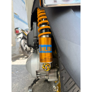 Tem Ohlins Xanh Kéo Lụa - Dán Bình Dầu