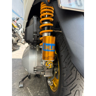 Tem Ohlins Xanh Kéo Lụa - Dán Bình Dầu