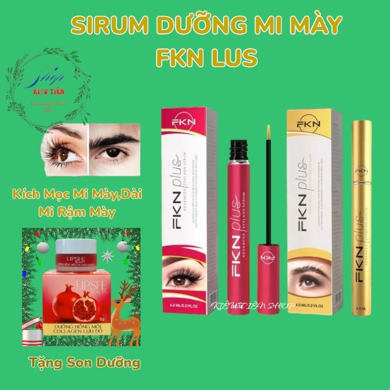 (DƯỠNG MI FKN LUS) Dưỡng Mi FKN Phiên bản Nâng Cấp Mạnh  Gấp 5 lần Phiên bản Củ Dung Tích 6ml