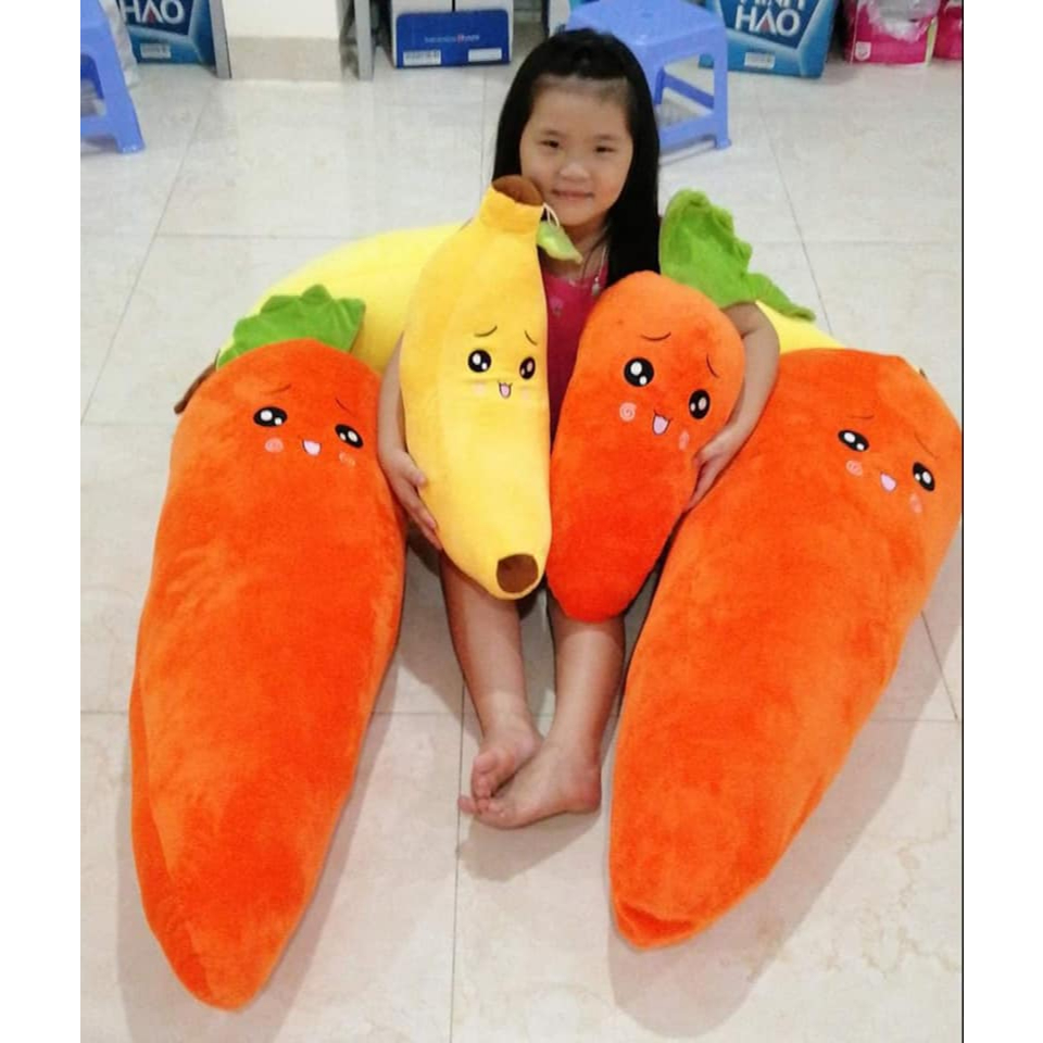 GẤU BÔNG CÀ RỐT 60CM LUÔN LÁ