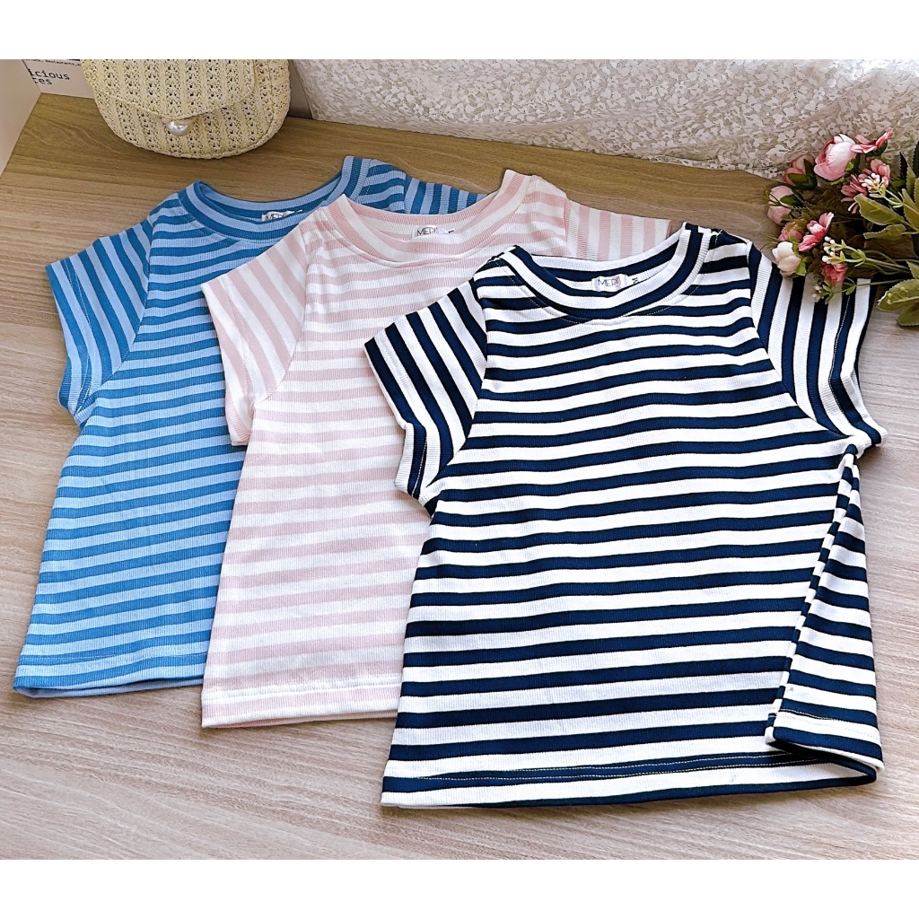 ÁO THUN KẺ SỌC cotton dày mát