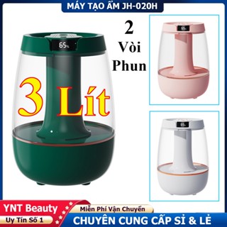 Máy Tạo Độ Ẩm 2 Vòi Phun JH-020H Dung Tích Lớn 3LÍT, Máy Phun Sương Khuếch Tán Xông Tinh Dầu Thơm