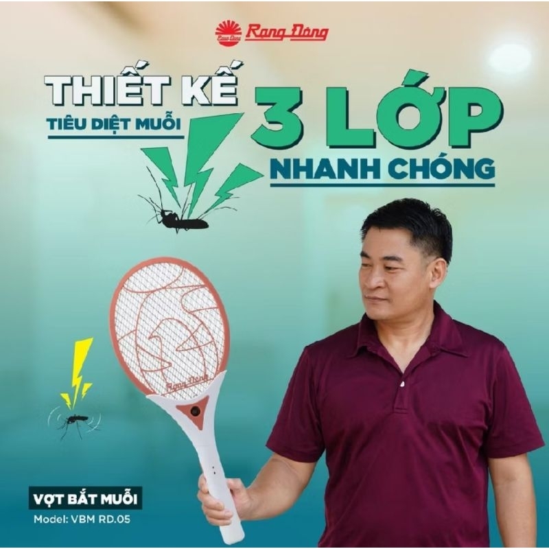 Vợt muỗi Rạng Đông mẫu RD.05