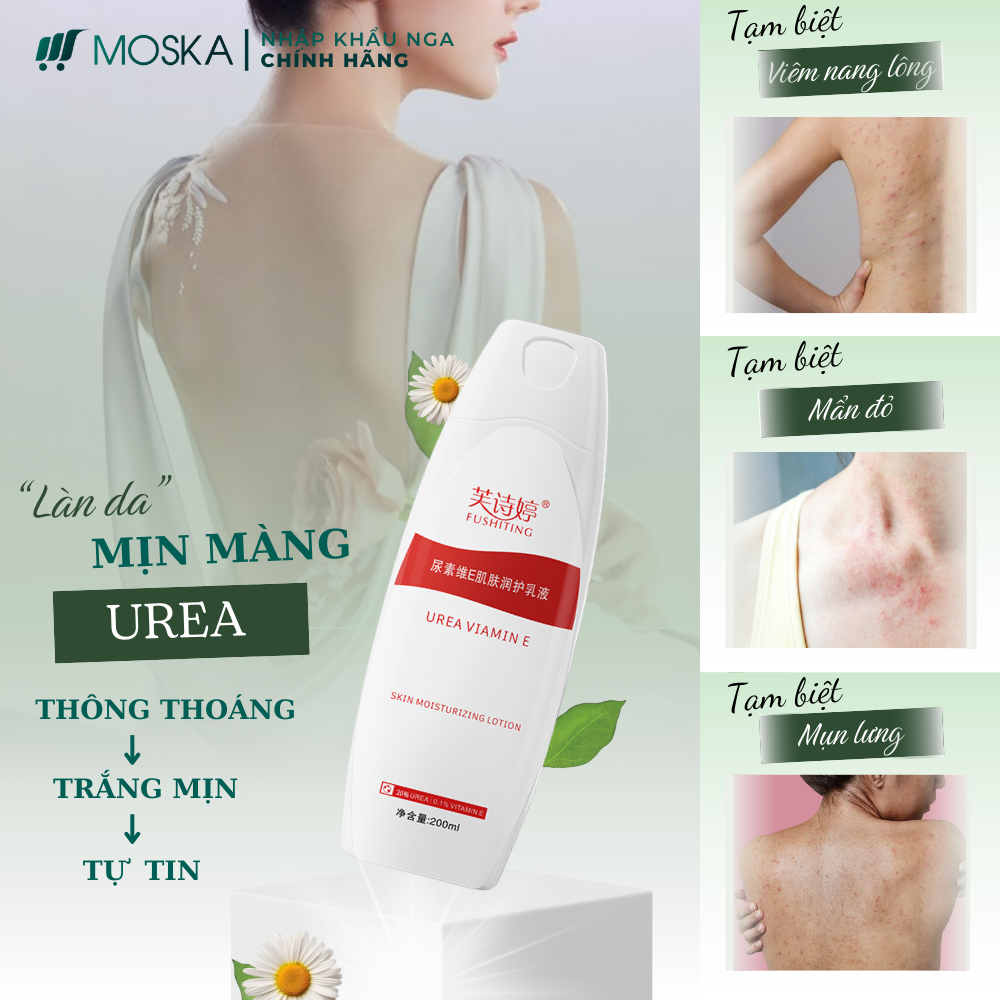Kem Loại Bỏ Viêm Nang Lông UREA 200ml, Kem Bôi Da Liễu Viêm Chân Lông, Đào Thải Bít Tắt Lỗ Chân Lông, Dày Sừng Nang Lông