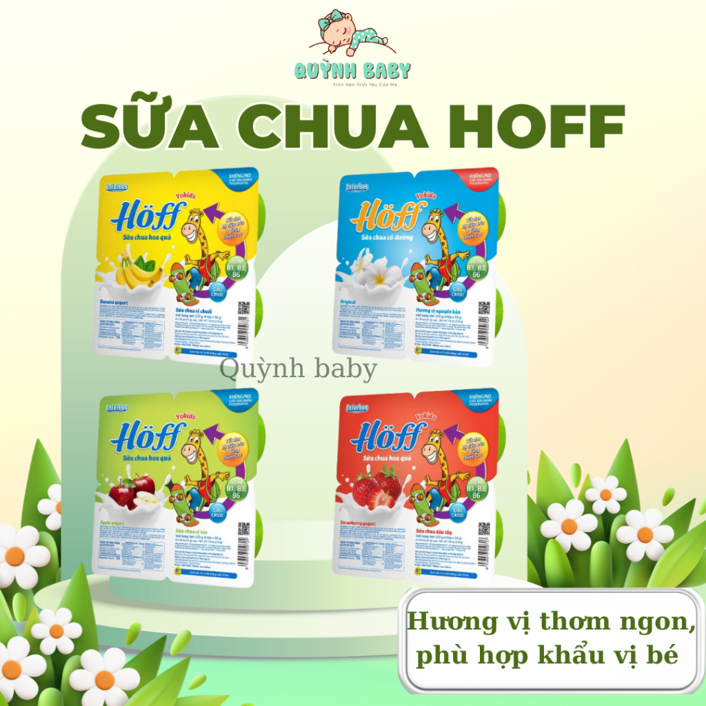Sữa chua Trẻ em Hoff (lốc 4 hộp x 55g)