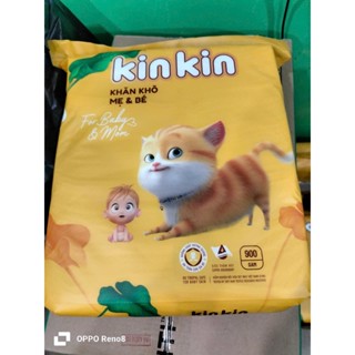  Khăn vải khô đa năng mẹ và bé Kin Kin túi 900gr tiết kiệm cho mẹ an toàn cho bé. 