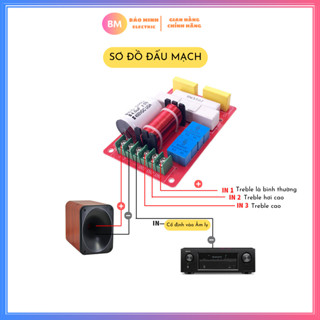 [Giá 1 mạch] Mạch phân tần loa treble nhập khẩu WEAH-T103  Dùng cho các loa treble kèn, loa treble rời công suất lớn