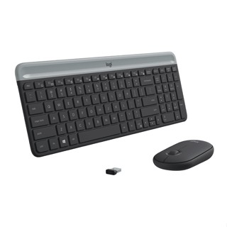 Bàn phím chuột không dây Logitech MK470 Slim - gõ siêu mượt, thiết kế mỏng nhẹ, không tiếng ồn, Hàng chính hãng