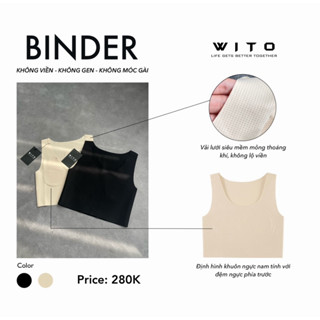  Áo binder nịt ngực không viền-không gen-không móc gài có định hình vải lưới thoáng khí  Che tên sp  