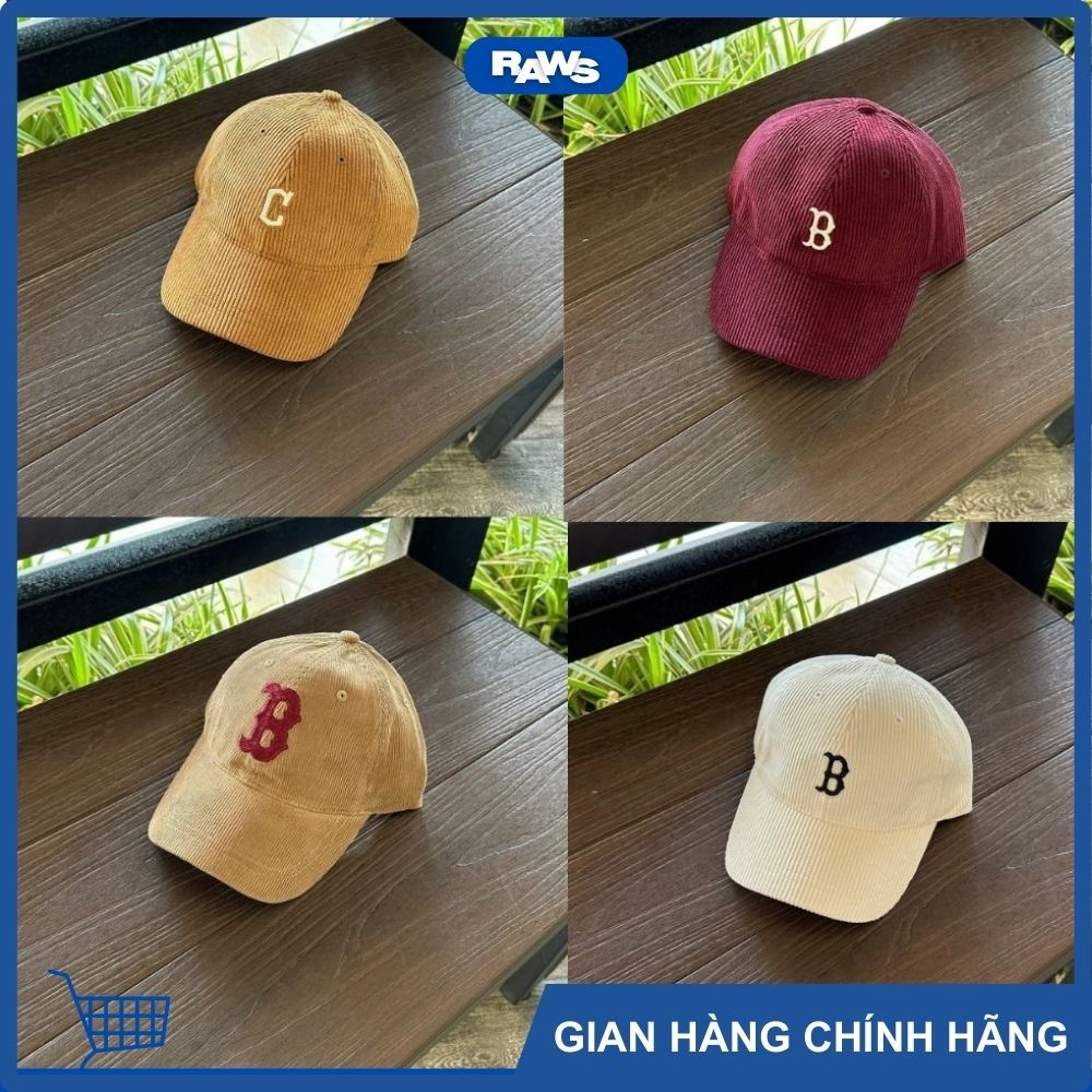 [RAWS] MŨ MLB Nhung logo thêu