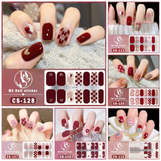  Bộ 14 miếng dán móng tay nail sticker dày dặn CS109-144 an toàn chống thấm nước hoạt hình dễ thương 