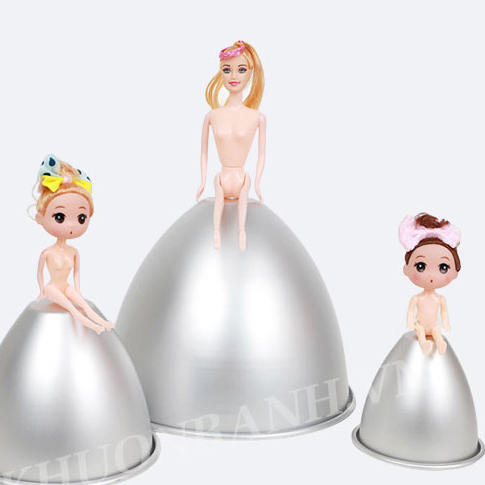 Khuôn nhôm tạo hình chân váy búp bê làm bánh sinh nhật