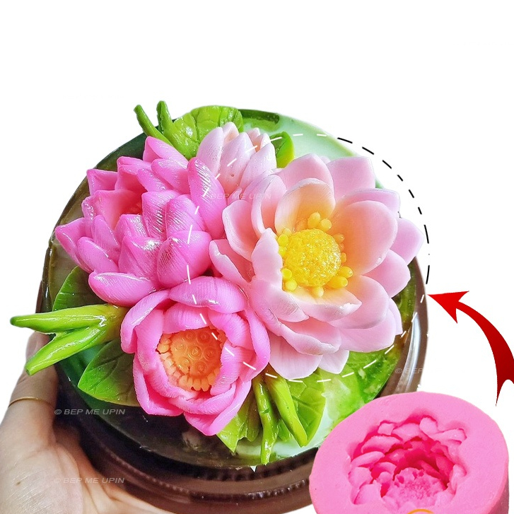 Khuôn silicon hoa sen to mã HSG8