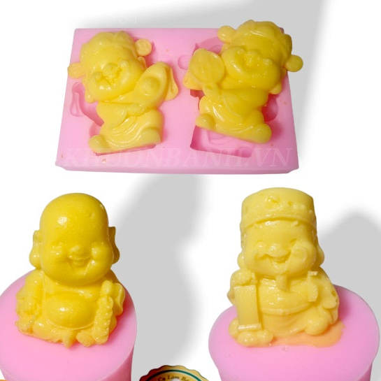 Khuôn silicon thần tài khuôn phật Di Lặc 4D