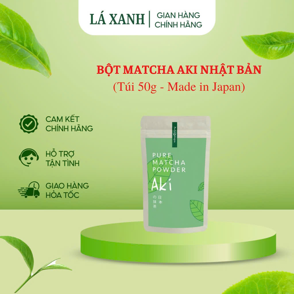 Matcha aki 50g, matcha aki nhập khẩu Nhật Bản