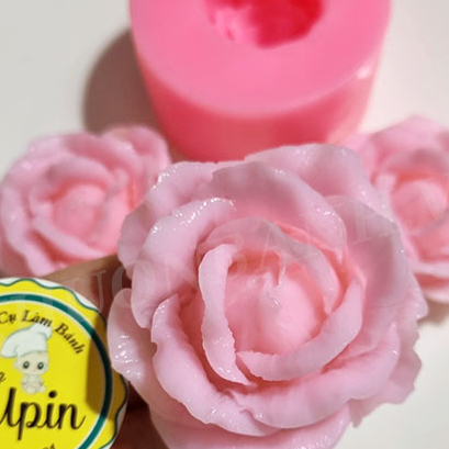 Khuôn silicon hoa 4D hoa hồng mã C3