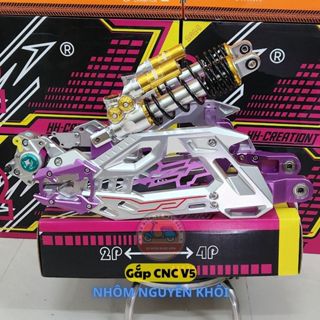 Gắp CNC V5 Nhôm Nguyên Khối, Càng sau cho xe điện, độ hoàn thiện cao, chi tiết sắc nét, phù hợp nhiều dòng xe điện