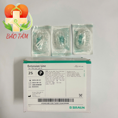 [ Combo 25 cái ]Dây nối truyền B-Braun, dây nối bơm tiêm điện B-Braun 140cm