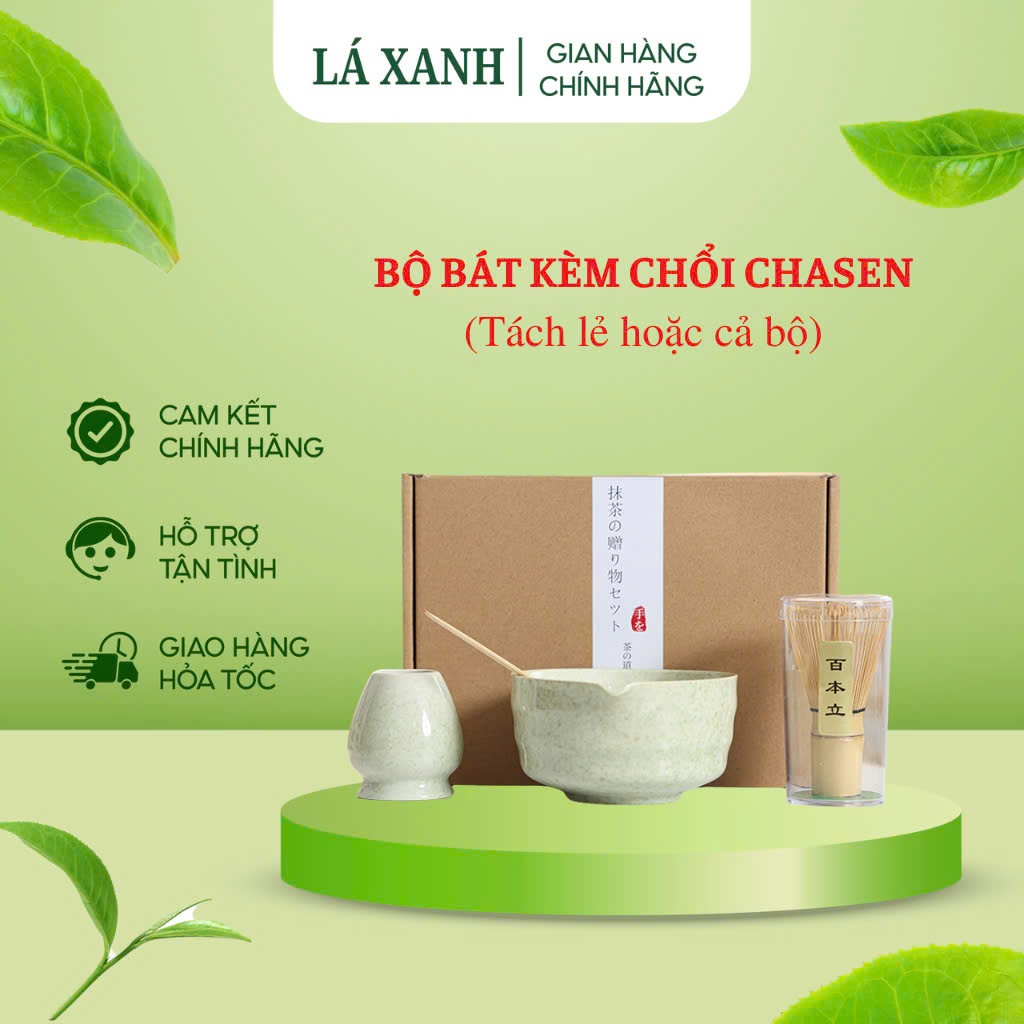 Bộ pha matcha, bộ chawan đánh matcha chổi chasen