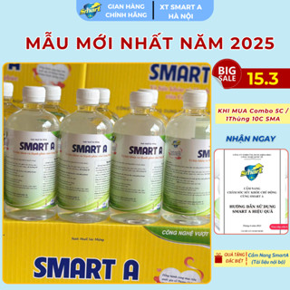 Thùng 10 Chai Nước muối Smart A 0,5% Dung dịch sát khuẩn Smart Anolyte (Nước A), vệ sinh răng miệng