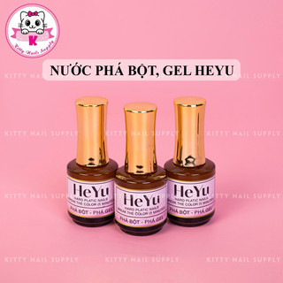 Phá gel phá bột 2in1 HEYU, phá móng gel - móng bột cực tốt chính hãng chai 15ml - Kitty Nails Supply