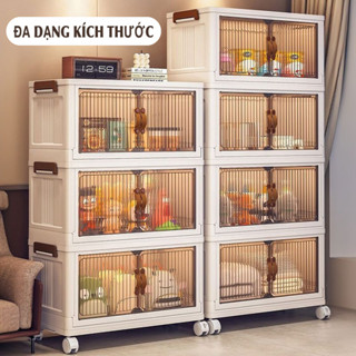 Tủ nhựa gấp gọn X-9060 rộng 56-65cm. Tủ đựng đồ đa năng có bánh xe di chuyển nhẹ nhàng tiện lợi