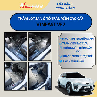  Thảm lót sàn xe VINFAST VF7 nhựa TPE đúc khuôn TRÀN VIỀN BẬC CỬA chính hãng NCAR 