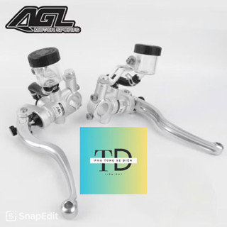 [1 đôi ]Tay phanh bình dầu rời A.G.L CNC siêu nét gắn cho xe điện xe máy