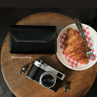  Túi đựng máy ảnh da cao cấp nhỏ gọn MIG phù hợp nhiều dòng máy fujifilm sony ... ảnh thật shop chụp 