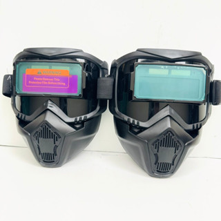 Mặt nạ hàn xì kèm kính điện tử chống chói bảo vệ mắt cho thợ hàn