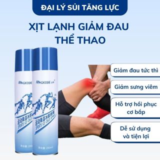 Xịt lạnh giảm đau thể thao Magicode 250ml , Bình xịt lạnh giảm đau tức thì -hiệu quả-an toàn khi sử dụng