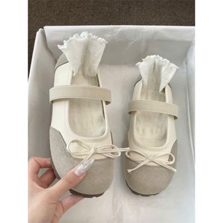 Giày bale KICHI đế lười phối nơ quai ngang da van xinh xắn style nhẹ nhàng iu cho nữ dễ mang nhẹ chân W07