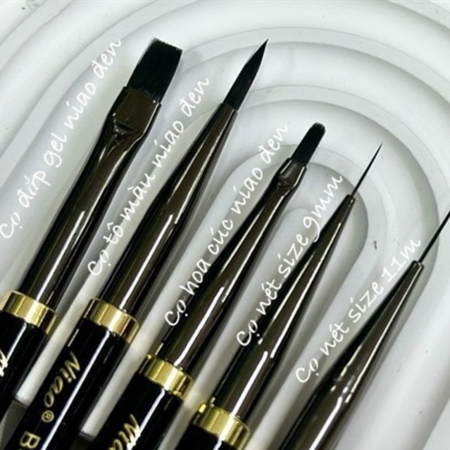 Cọ vẽ Niao - B08 - cọ đắp hoa, cọ tô