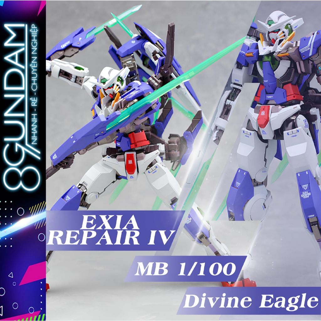 [CÓ SẴN] Mô Hình Ráp Sẵn Metal Build 1/100 Exia Fighter Repair 4 R4 KO (tặng kèm base)