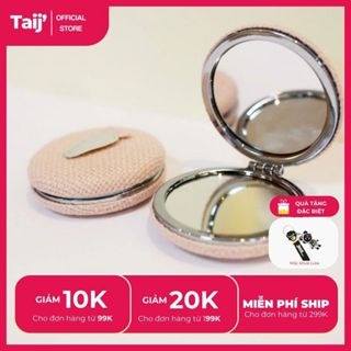 Gương trang điểm mini bỏ túi, gương cầm tay bỏ túi ,gấp gọn dáng tròn nhiều màu sắc quà tặng