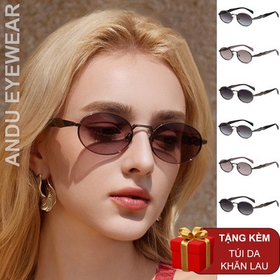 Kính râm mát thời trang nam nữ AnDu chống UV400 phân cực dáng vuông TITAN cao cấp 33218