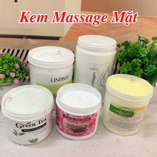  Kem massage mặt cho spa trơn đầm tay và không bết rít - Kem massage hoa cúc kem massage greentea kem massage collagen 