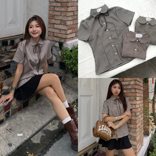 [TẶNG DÂY NÂU] LITA SHIRT - Áo Sơ Mi DEROSE Sọc Nhuyễn Chiết Eo Nhún Tay Xinh Xắn