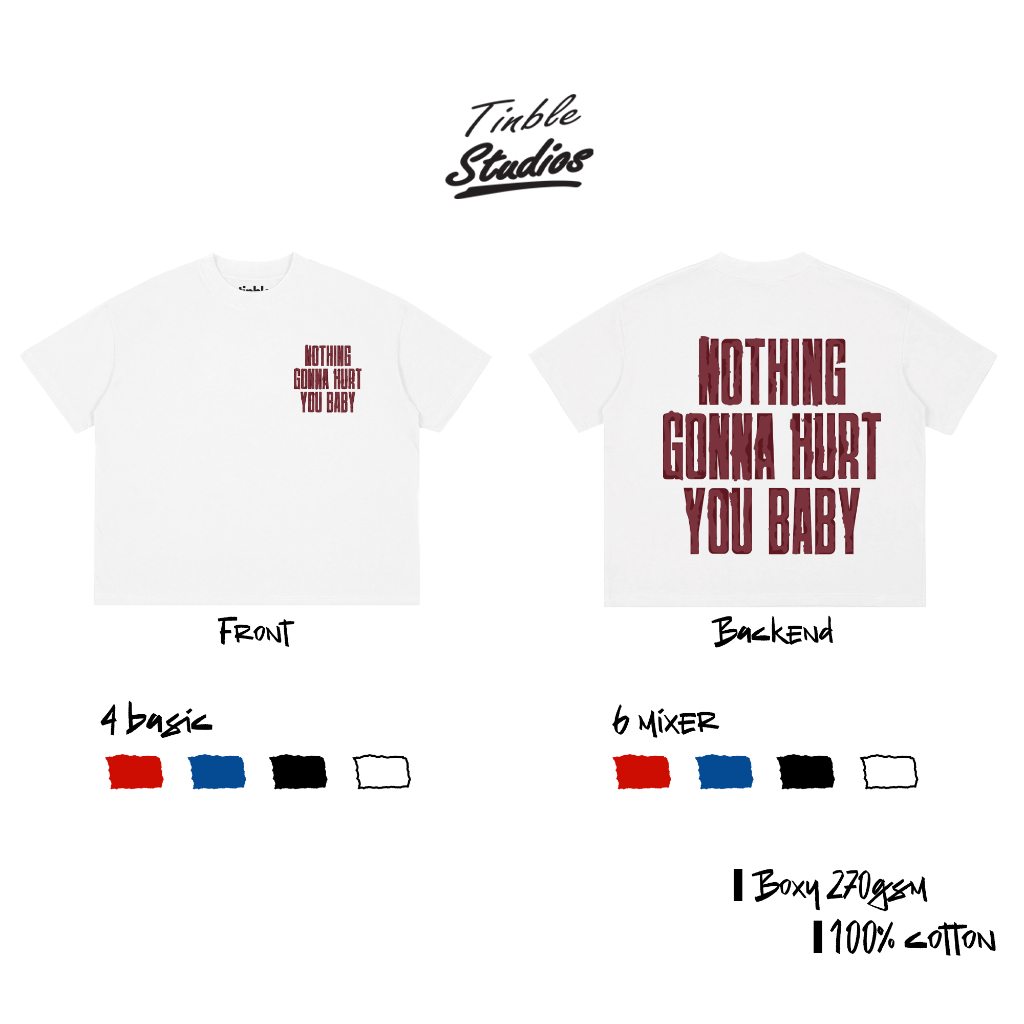 Áo Boxy NOTHING - Cotton Dày 270GSM – Local Brand TINBLE