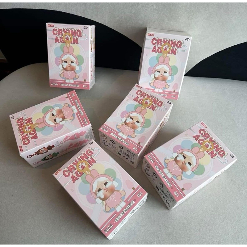 [Hỏa tốc] Chính hãng/Popmart Móc Khoá  Crybabu crying again series - Vinyl face plush Blindbox