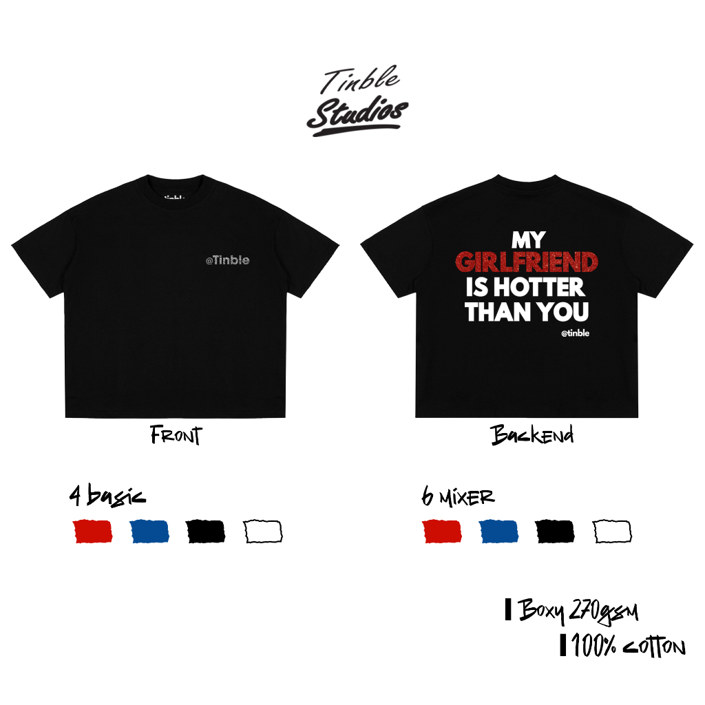 Áo Boxy HOTTER – Cotton Dày 270GSM – Local Brand TINBLE