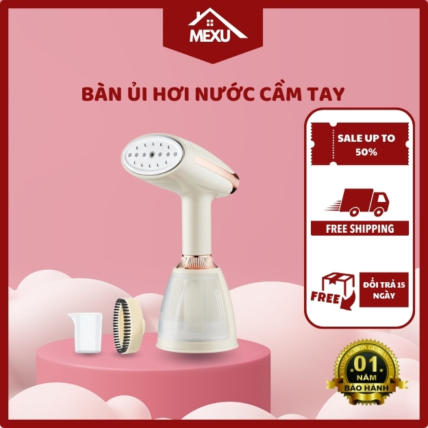 Bàn Là Hơi Nước Cầm Tay Công Suất 1500W - Bàn Ủi Quần Áo Nhỏ Gọn, Tiện Lợi Phù Hợp Với Mọi Loại Vải