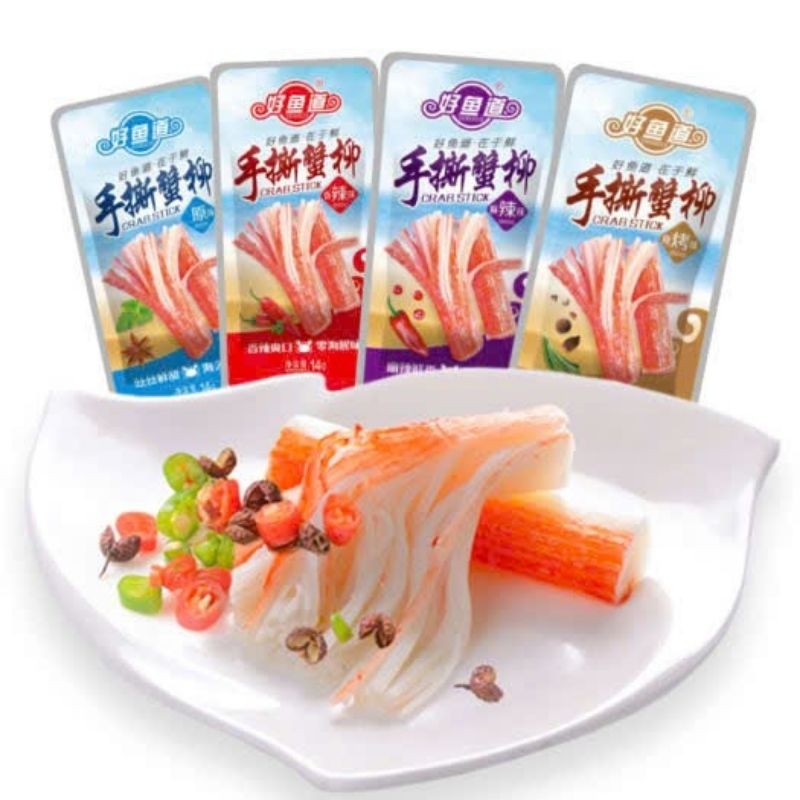 10gói thanh cua tẩm vị ăn liền,nội địa Trung,món này ăn cùng gì cũng hợp, ăn liền,ăn cùng cơm,salad,