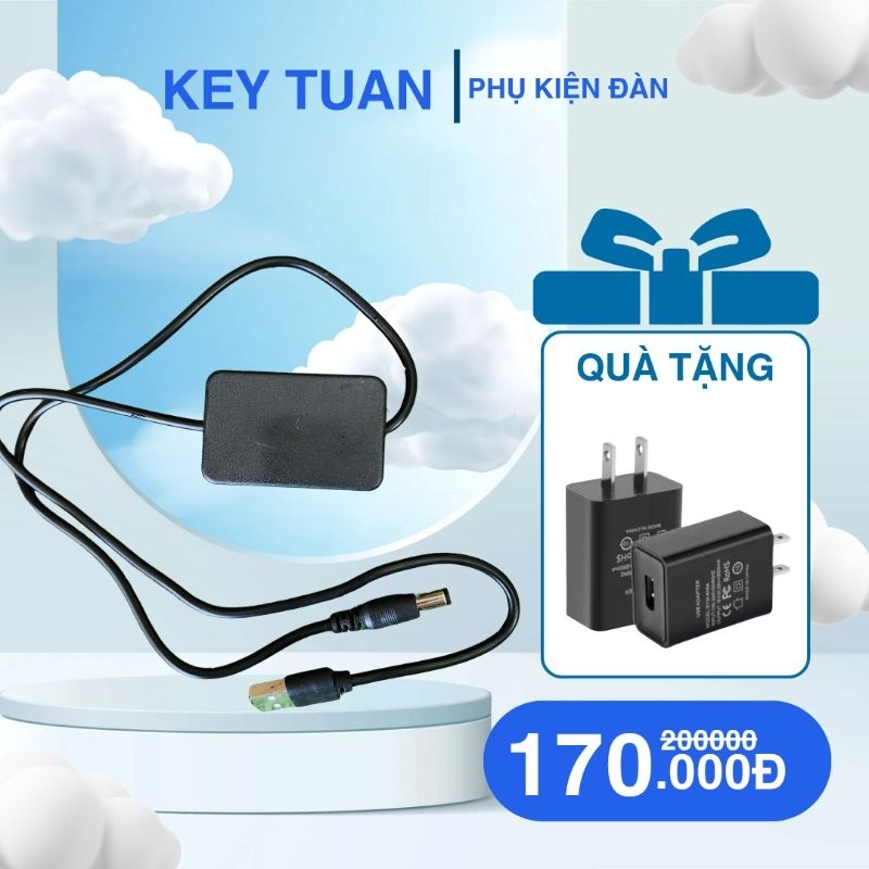 Nguồn 9v Adaptor 9V Cho Phơ Đàn Octave - nguồn chuẩn không ù, phơ đàn boss