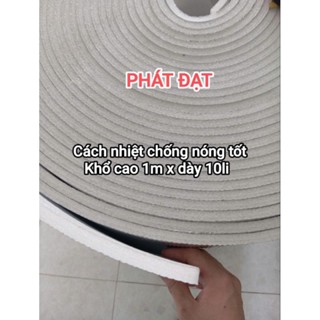 Cách nhiệt chống nắng 1 mặt bạc dày 3li - 5li - 10li - 20li.  khổ cao 1m dùng để chống nóng mái tôn nhà, xưởng..