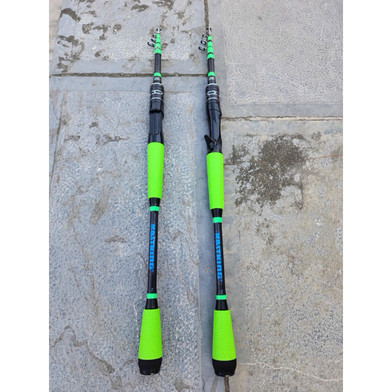 cần lure rút gọn Kastking du lịch - cần đứng và cần Ngang