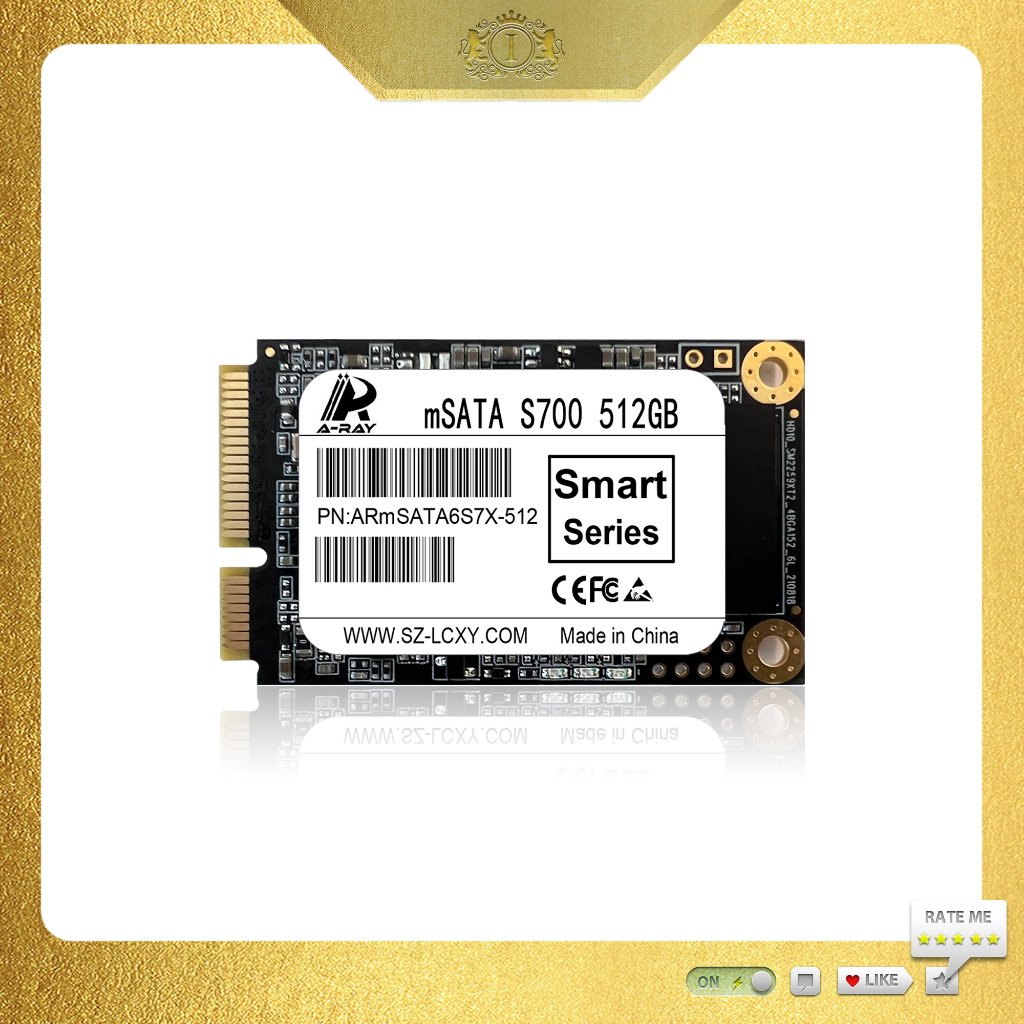512GB SSD Ổ cứng chuẩn mSata 6GBps thương hiệu A-RAY dòng S700 Smart Series chính hãng mới 100%