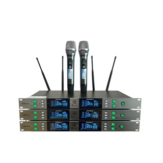 Micro Không Dây karaoke CM X12 Vỉ mạch tím 4 râu hàng chính hãng nhập khẩu bảo hành 24 tháng