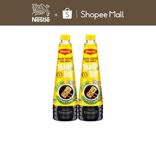  Combo 2 Nước tương MAGGI đậu nành thanh dịu 450ml chai 